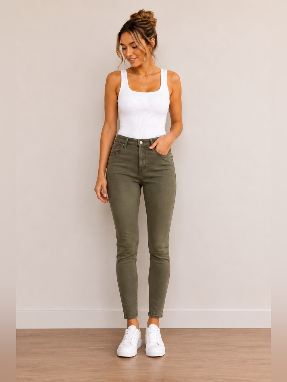 Talbots Olive Green Jeggings